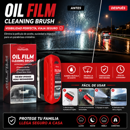 OilFilm Cleaning Brush - Visibilidad Clara y Conducción Segura