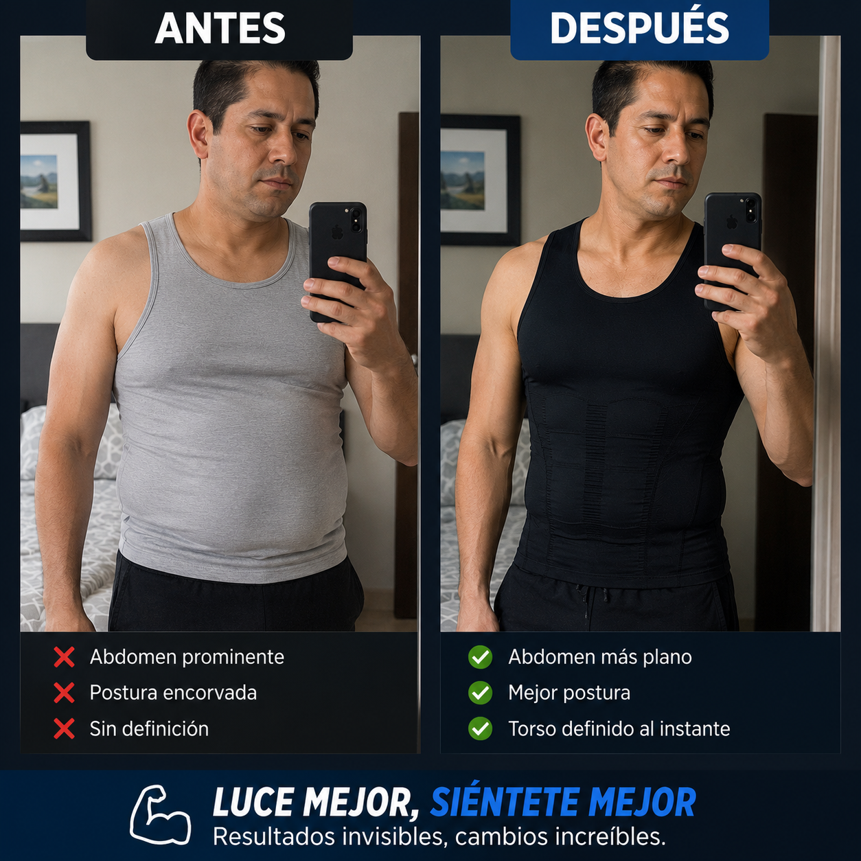 CAMISA DE COMPRESIÓN - Luce más delgado y Mejora tu Postura 💪🔥
