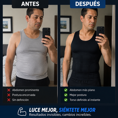 CAMISA DE COMPRESIÓN - Luce más delgado y Mejora tu Postura 💪🔥