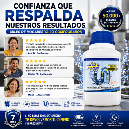 DESTAPADOR DE TUBERÍAS – Limpieza Profunda para Desagües 🚿✨